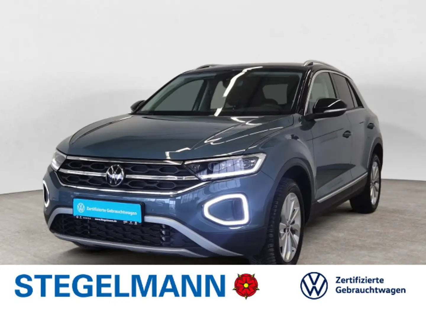 Volkswagen T-Roc 1.5 TSI DSG Facelift Style *AHK*LED*Navi*A Blau - 1