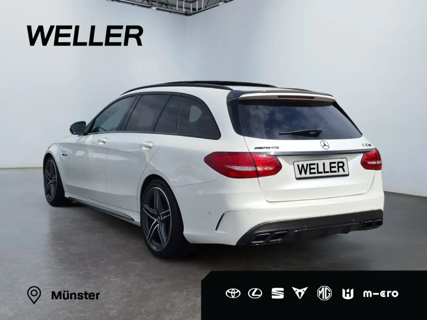 Mercedes-Benz C 63 AMG S T 7G *Burmester*Pano*Night*GEWERBE.* Blanc - 2