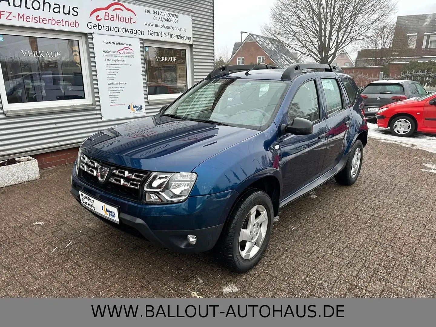 Dacia Duster I Ambiance 4x2*KLIMA*AHK*BT*USB*PDC*EURO6 Blau - 2