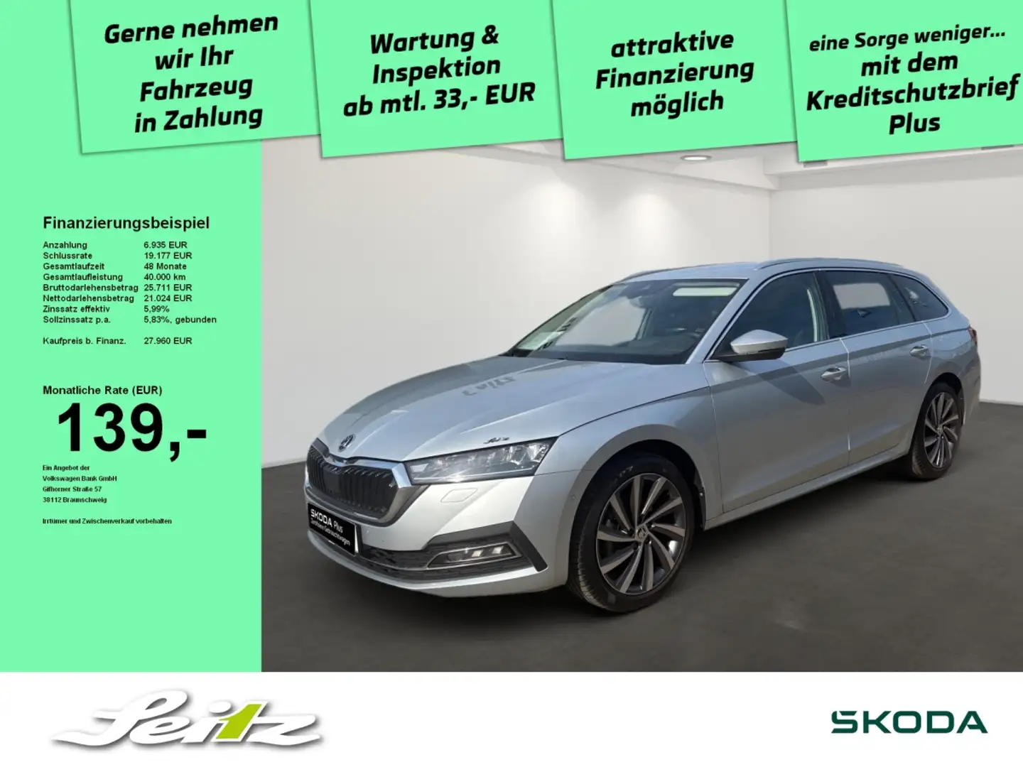Skoda Octavia Combi 2.0 TDI Style *LED*KAMERA*NAVI* Plateado - 1