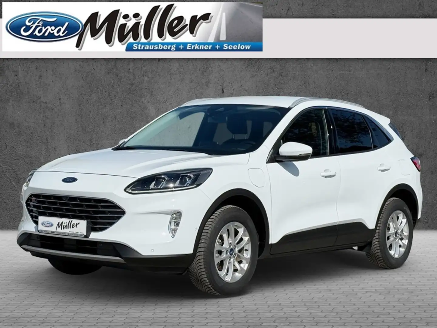 Ford Kuga Plug-In Hybrid 2.5 PHEV Titanium Blanc - 1