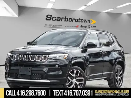 Black 2024 Jeep Compass SUV / Crossover Four-Wheel Drive Automatic