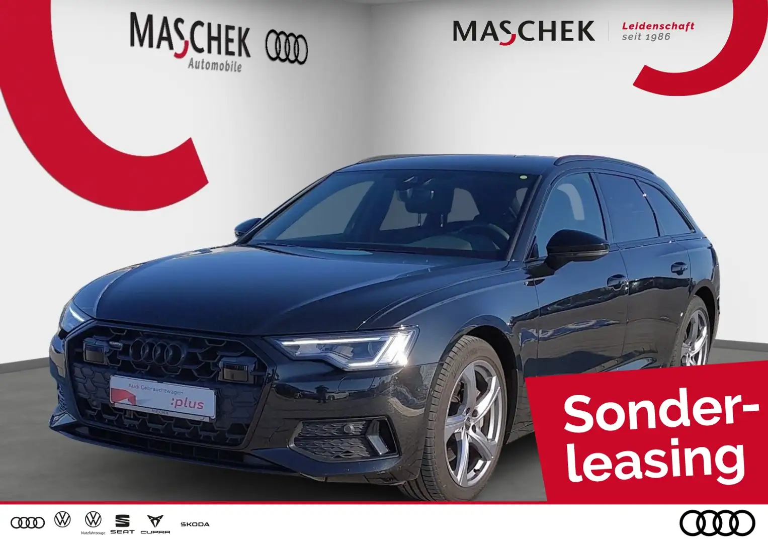 Audi A6 Avant advanced 45 TDI quat AHK BlackEd Matrix ACC Noir - 1