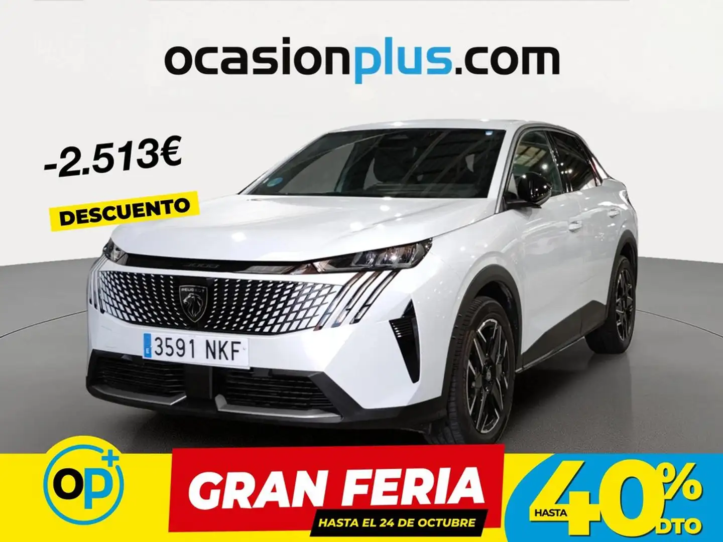 Peugeot 3008 Hybrid Allure eDCS6 145 Blanco - 1