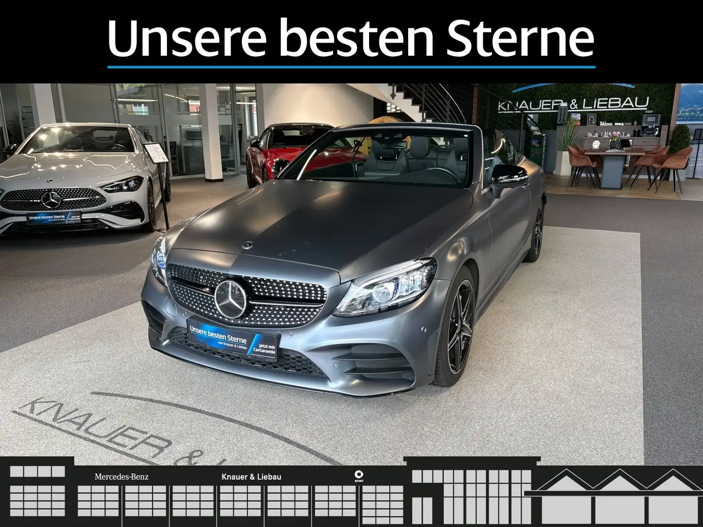 Mercedes-Benz C 300 C 300 Cabrio AMG-Line*FAP*AHK*Burm*Memory*360° Grau - 2