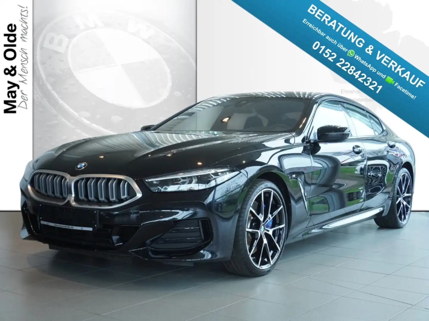 BMW 840 d xDrive Gran Coupe Pano LED RFK LiveCoProf  Stand Noir - 1