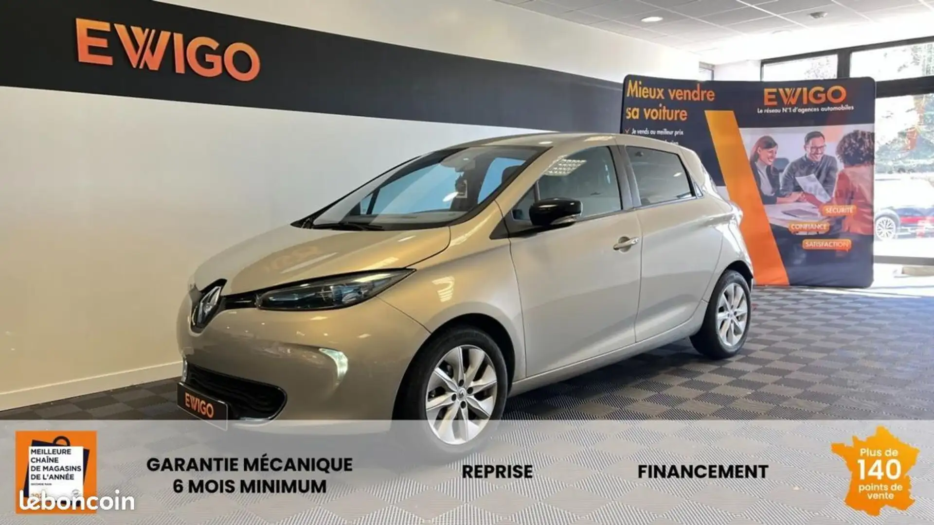 Renault ZOE R240 ZE 90 22KWH LOCATION DE BATTERIE CHARGE-NORMA Gris - 1