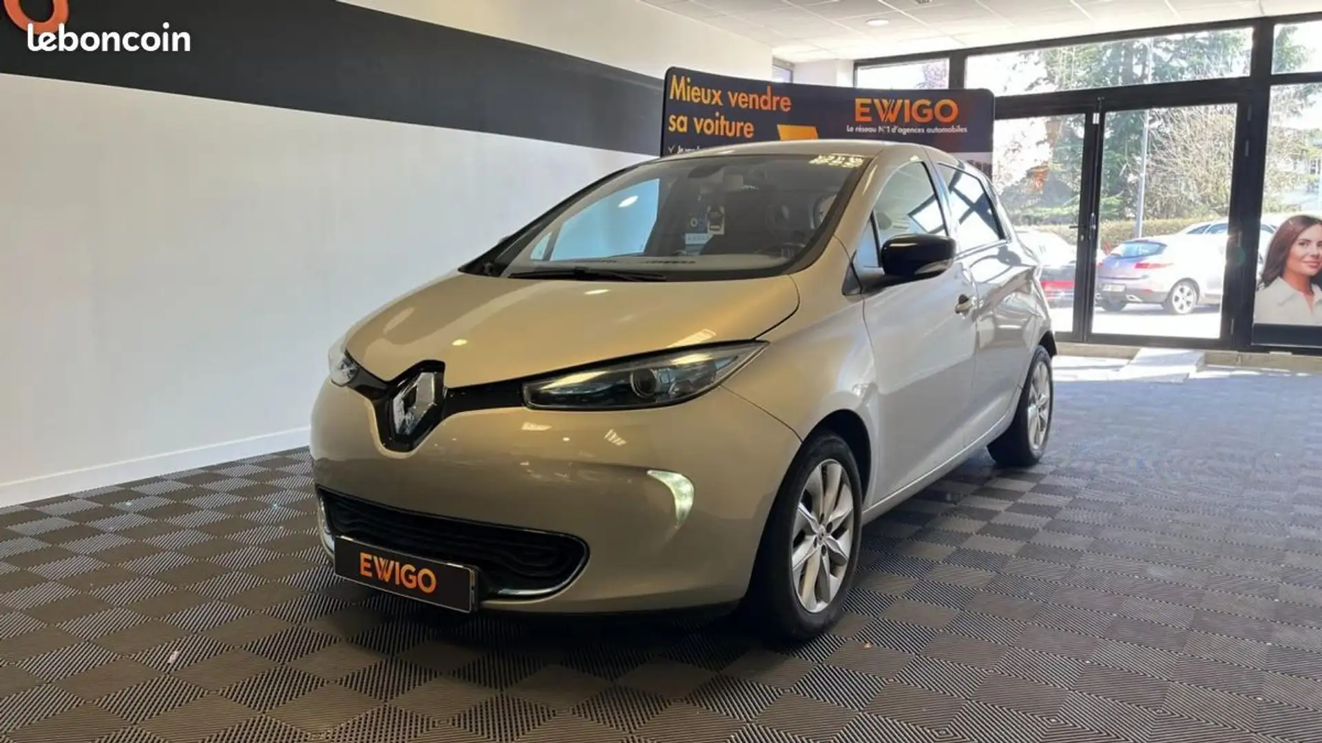 Renault ZOE R240 ZE 90 22KWH LOCATION DE BATTERIE CHARGE-NORMA Gris - 2