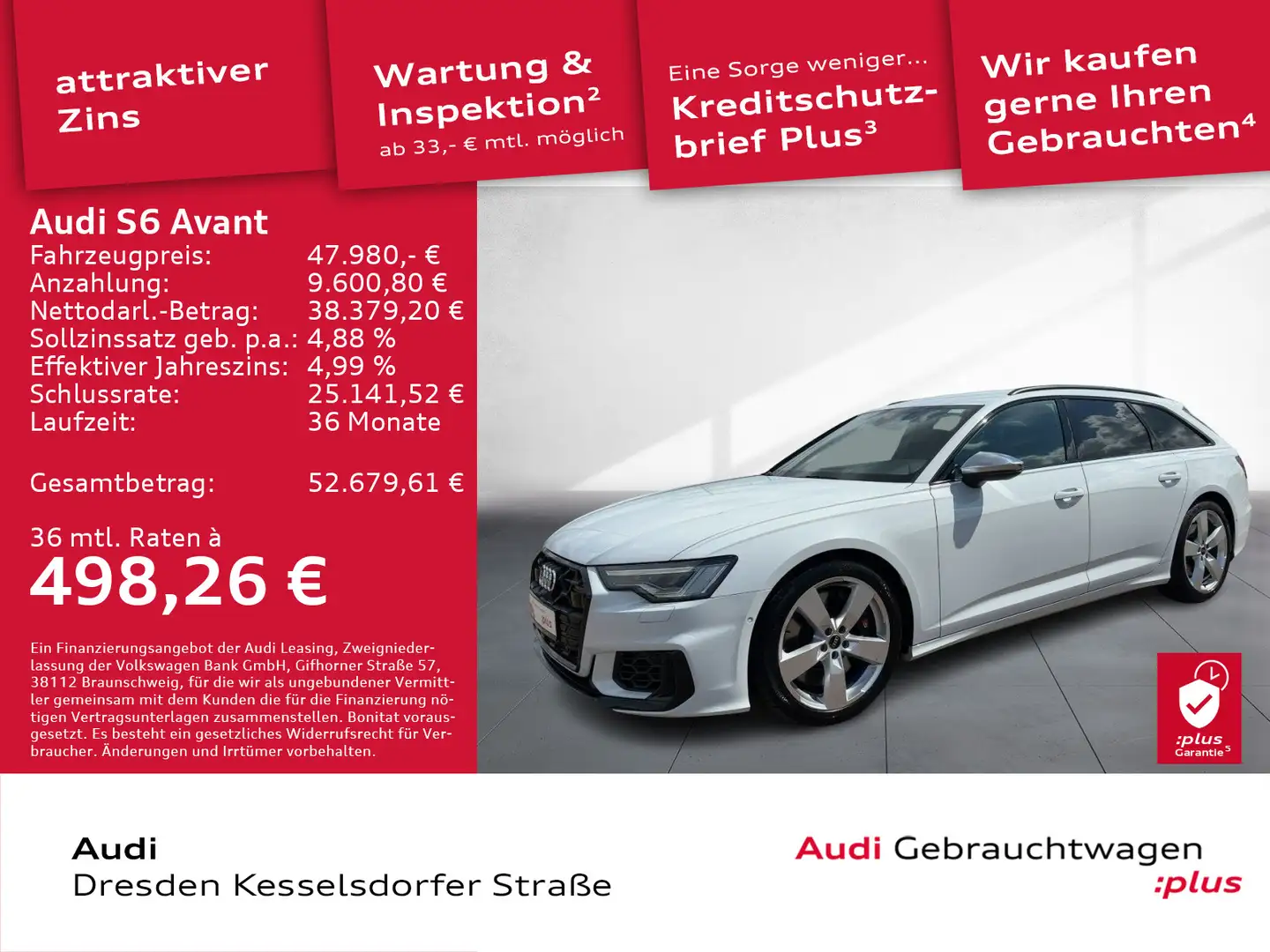 Audi S6 3.0 TDI Q. Kamera LED Navi DAB Weiß - 1