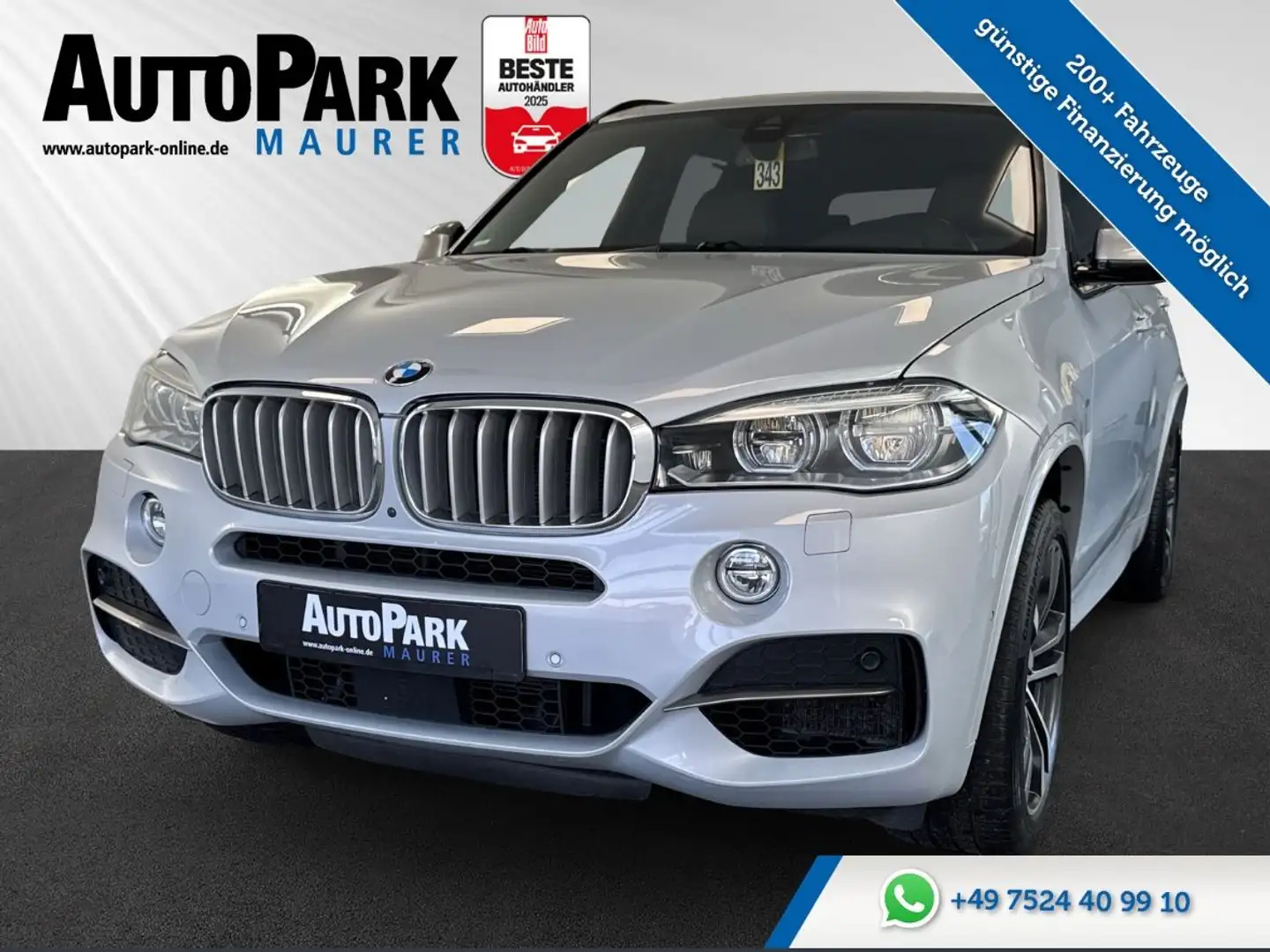BMW X5 M50d *Soft-Close*Pano*TV* Argent - 1