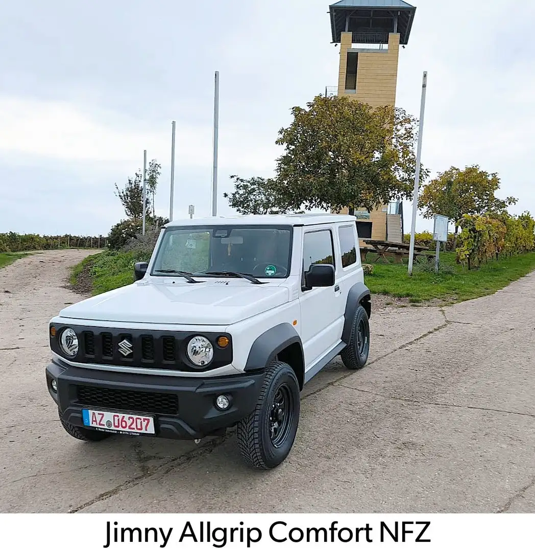 Suzuki Jimny NFZ Comfort 1 Hd.  nur 9.600 km AHK Weiß - 1