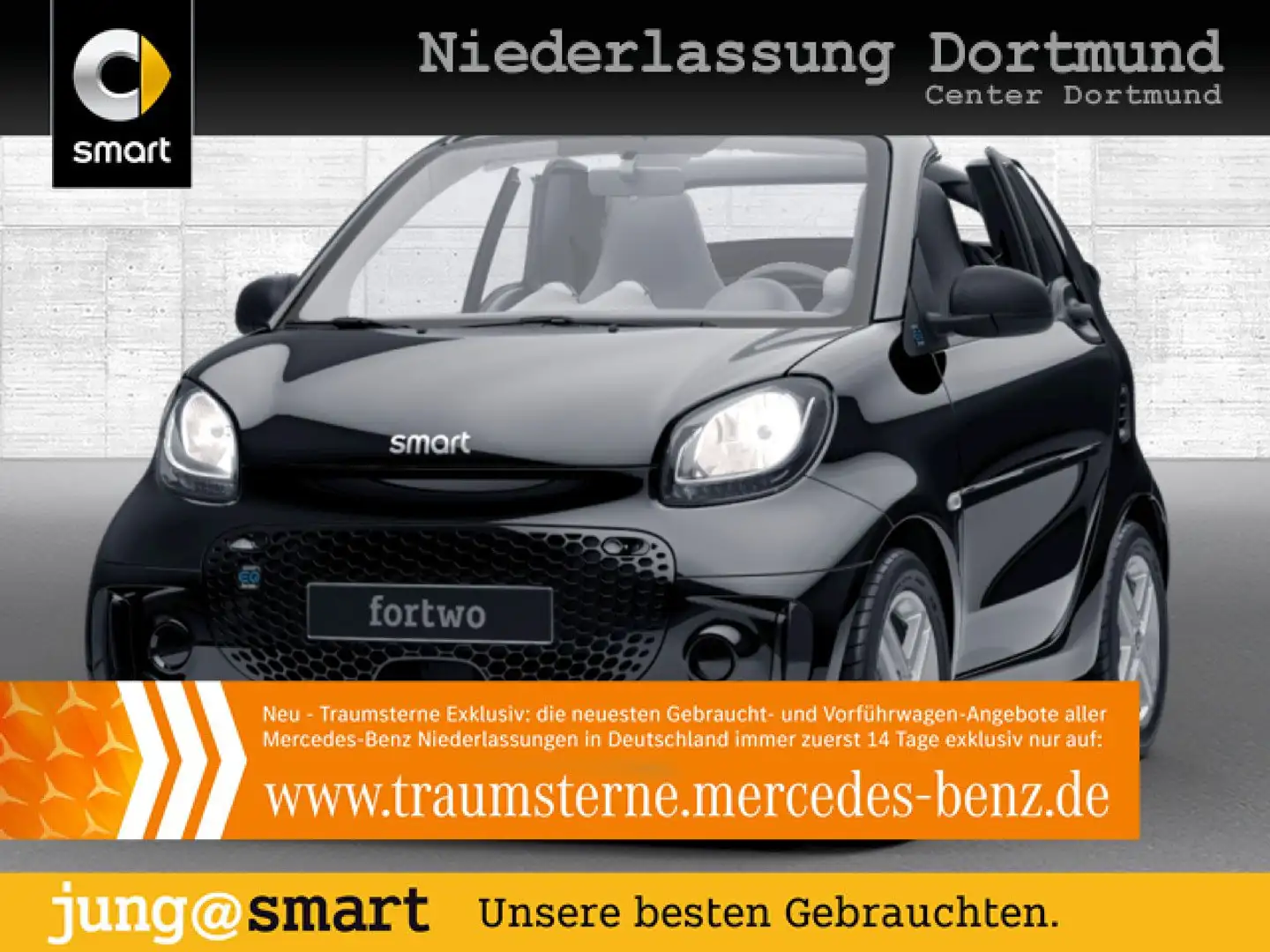 smart forTwo EQ 60kWed cool&Audio SHZ Dig Radio Tempom Noir - 1