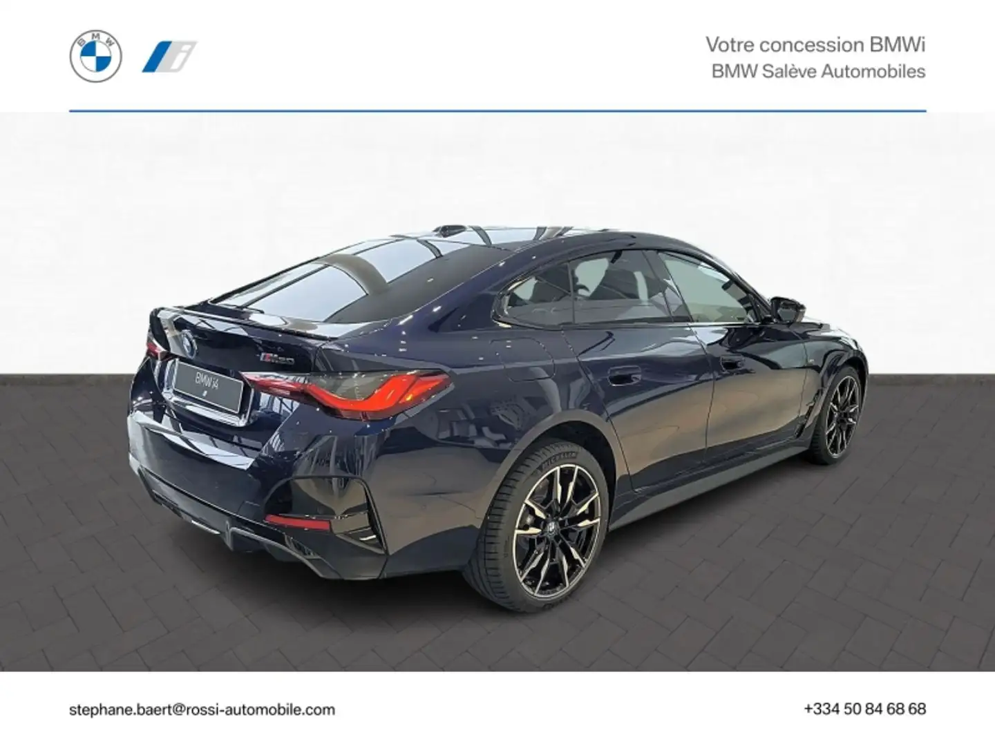 BMW i4 M50 544ch Bleu - 2