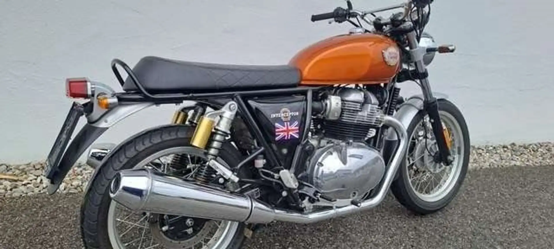 Royal Enfield Interceptor 650 EFI ABS Classic Bike Orange - 1
