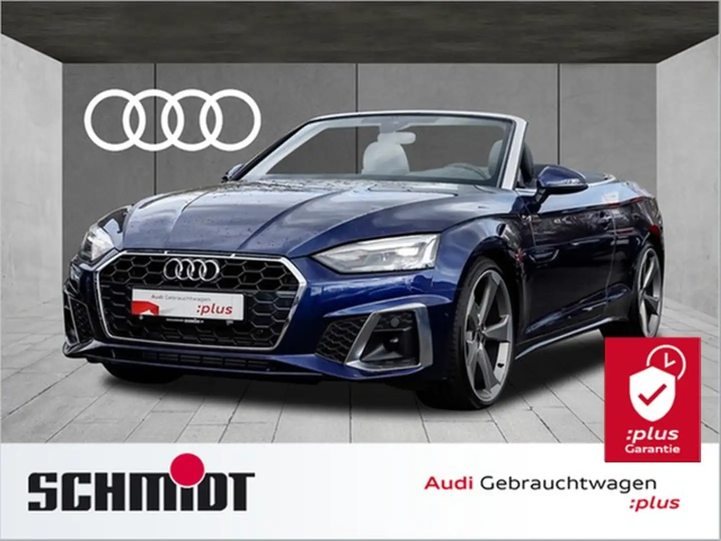 Audi A5 Cabrio 35 TFSI S line AHK Leder LM20 Navi+ Kopf... Blau - 1