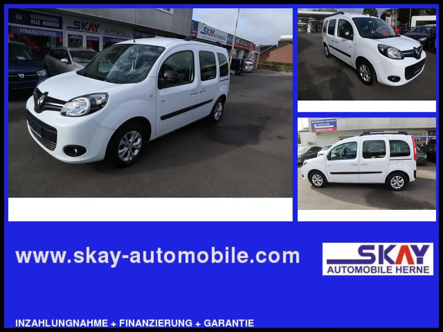 Renault Kangoo Limited Navi Tempo PDC Klima Scheckheftge Weiß - 1