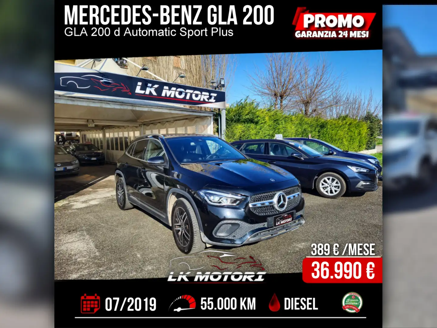 Mercedes-Benz GLA 200 GLA 200 d Automatic Sport Plus Noir - 1