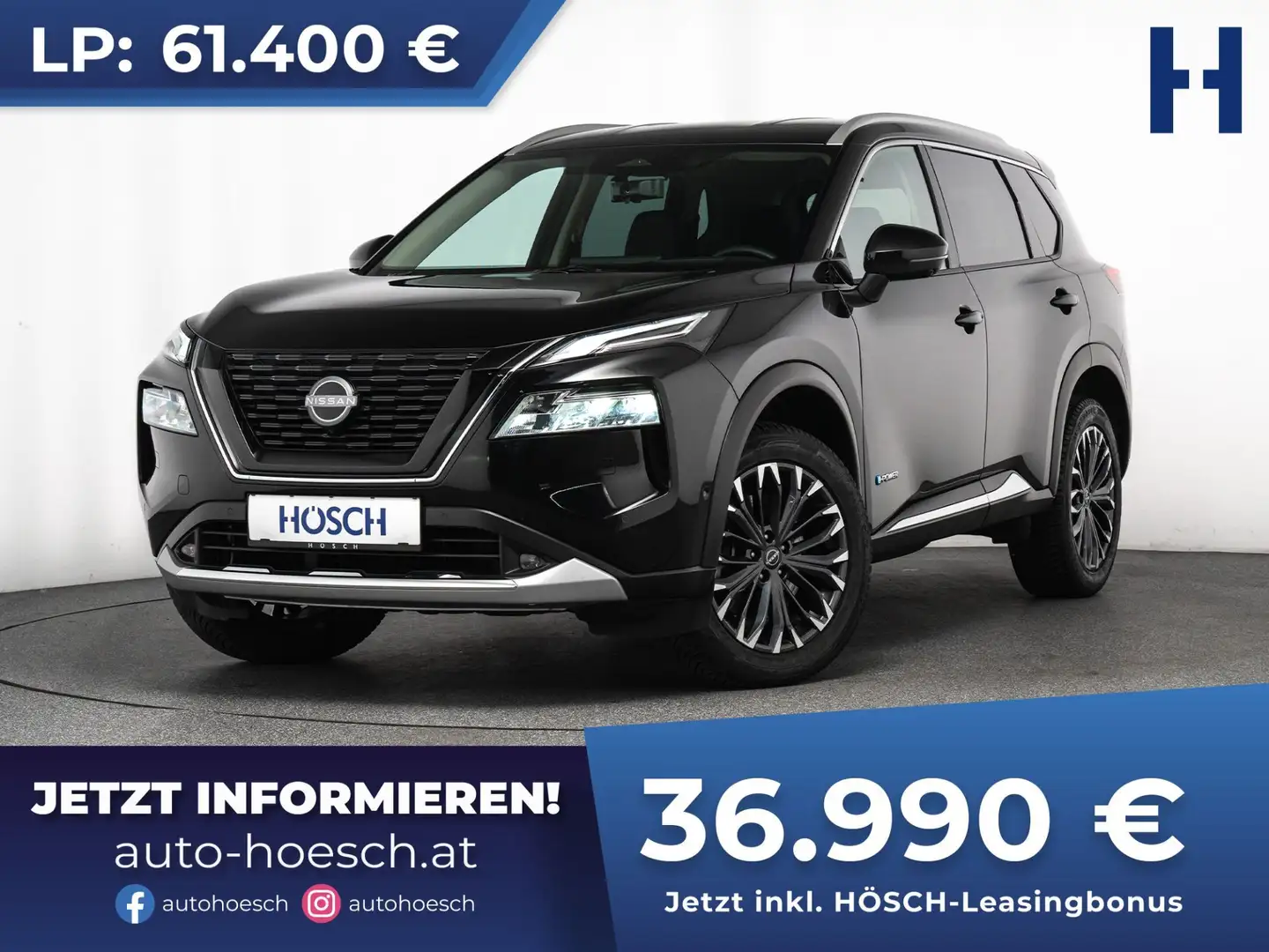 Nissan X-Trail Tekna 1.5 VC-T e-4orce 4WD ERSTBESITZ ++ Schwarz - 1