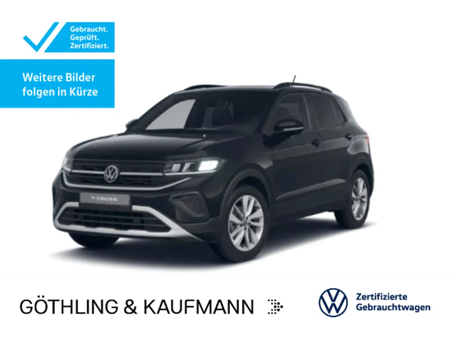Volkswagen T-Cross Life GOAL 1.0 TSI DSG*NAVI*AHK*SHZ*ACC*P Zwart - 1