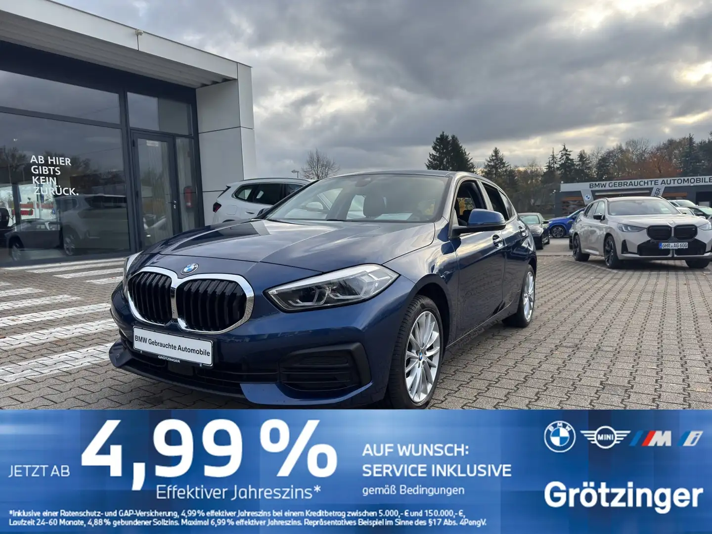 BMW 118 i Advantage LED+AUT+PDC+DAB+NAVI+ Blau - 1
