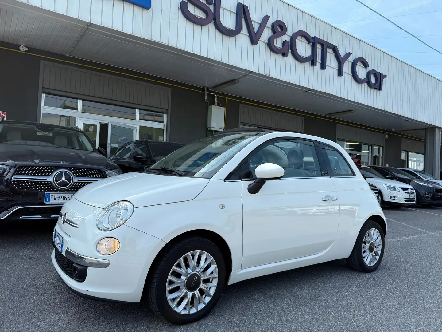 Fiat 500 500 1.2 69cv E6 CABRIO Wit - 1