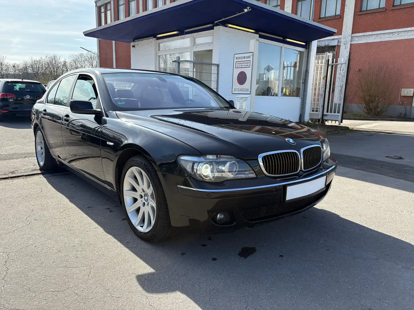 BMW 750 750i GAS/BENZIN VOLL LEDER SCHIEBEDACH TV  NAVI Schwarz - 1