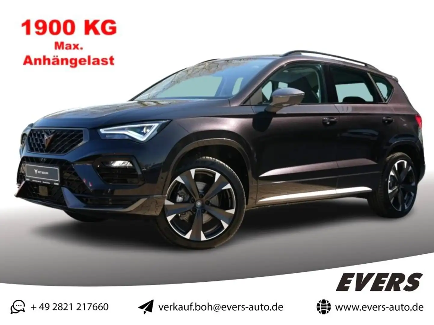 CUPRA Ateca 2.0 TSI 4DRIVE DSG AHK+PANORAMADACH+ACC Schwarz - 1
