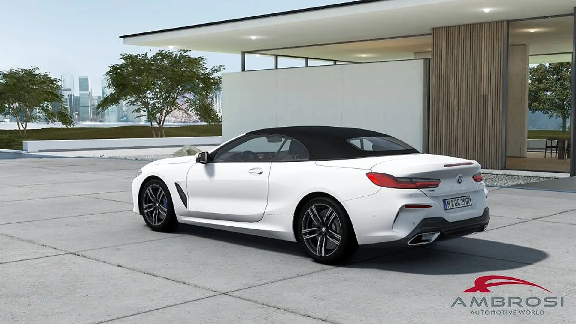 BMW 840 Cabrio 840d 48V xDrive Bílá - 2