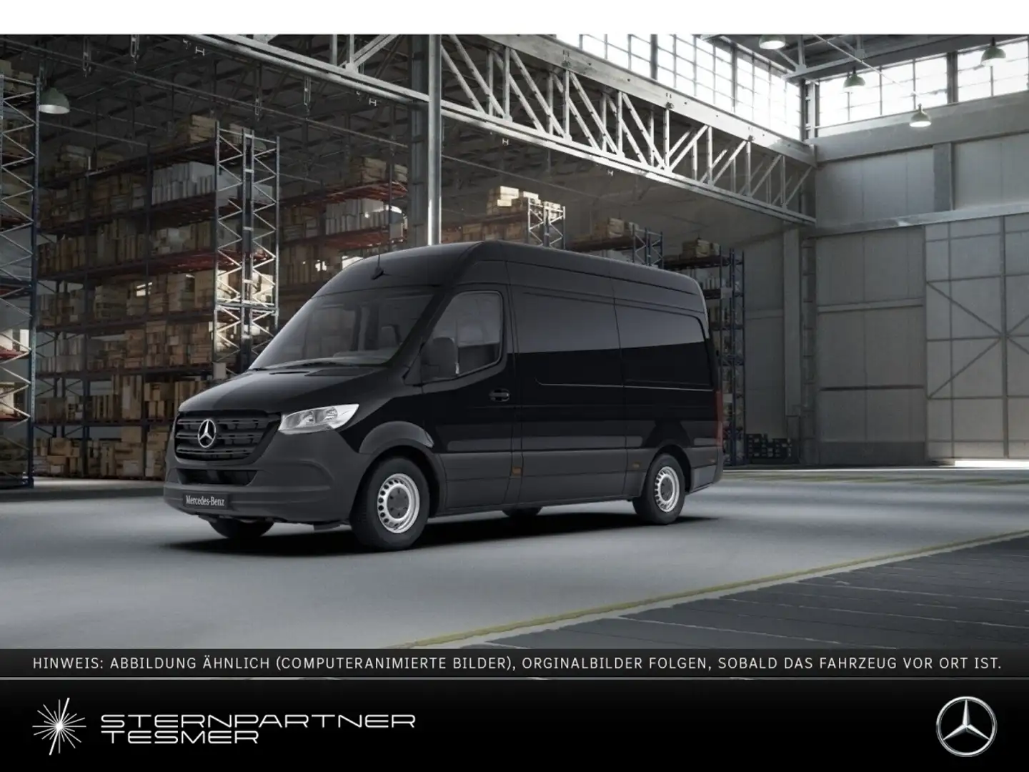 Mercedes-Benz Sprinter 317 CDI Kasten L2H2 9G Klima+AHK3,5to Nero - 1