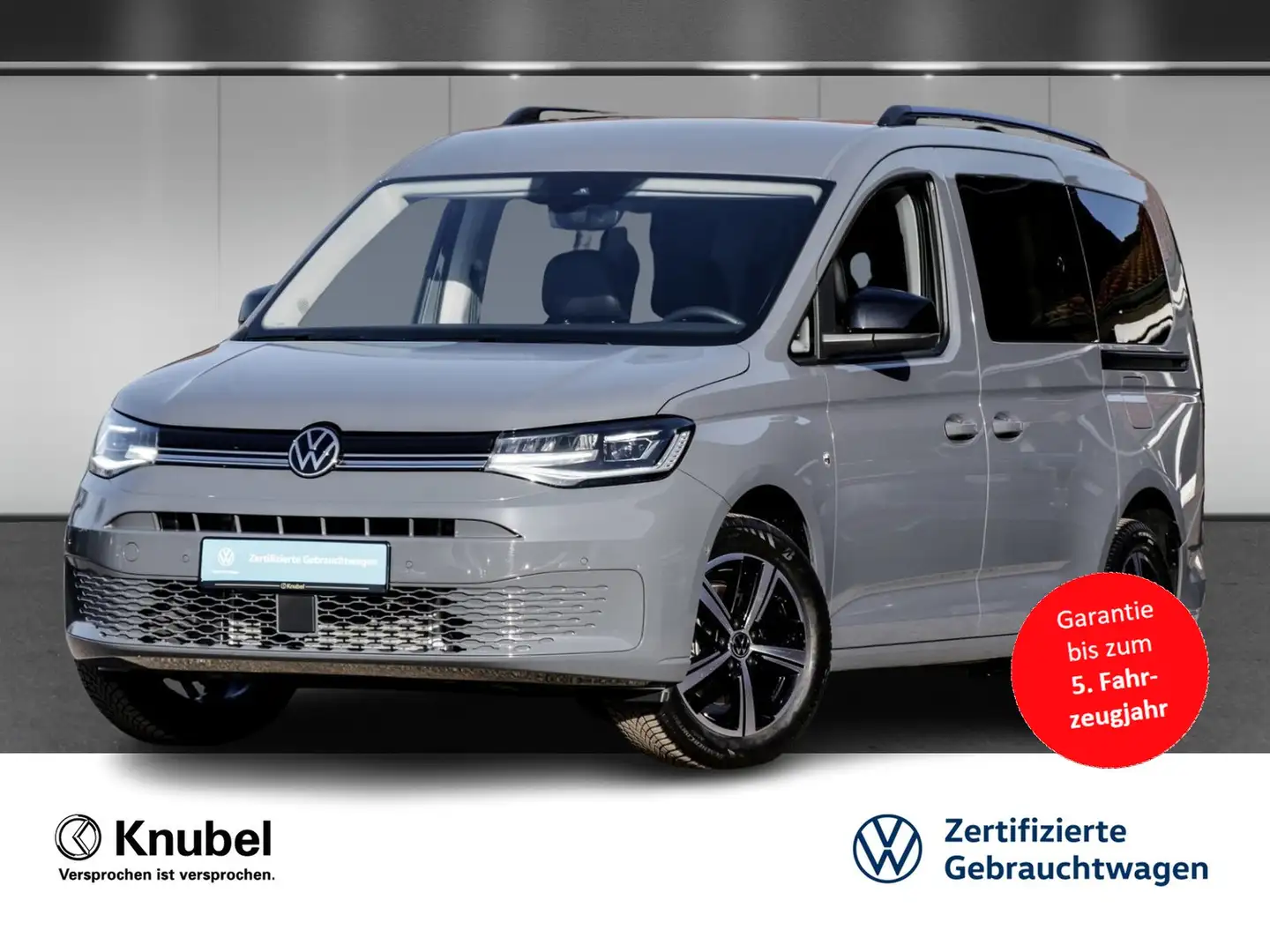 Volkswagen Caddy Maxi Life 1.5 TSI DSG LED AHK Vorb. NAVI RearView Grau - 1