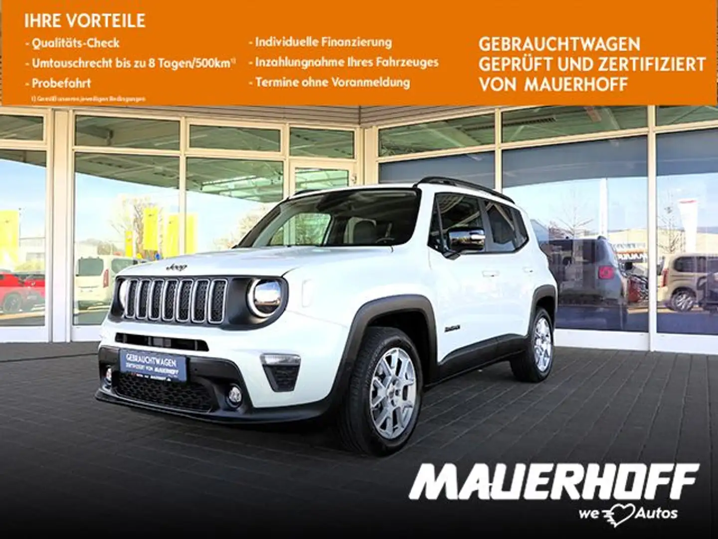 Jeep Renegade S-Edition Mild-Hybrid FWD | Navi |Leder Weiß - 1