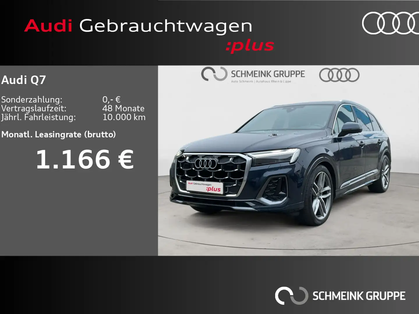 Audi Q7 50 TDI 2x S-line quattro Pano Matrix B&O HUD Blau - 1