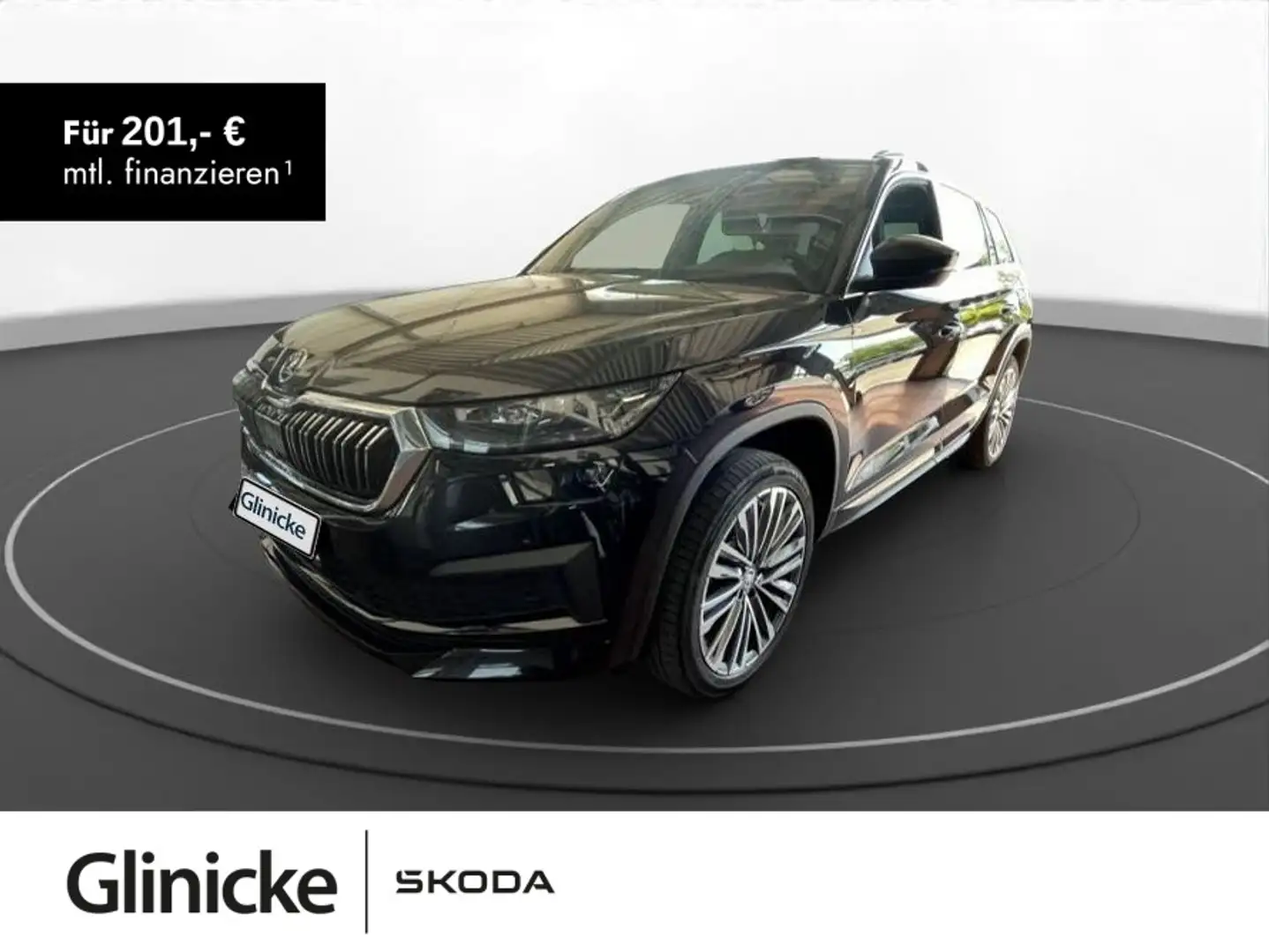 Skoda Kodiaq 2.0 TDI L&K 4x4 AHK Pano DCC Soundsystem Schwarz - 1
