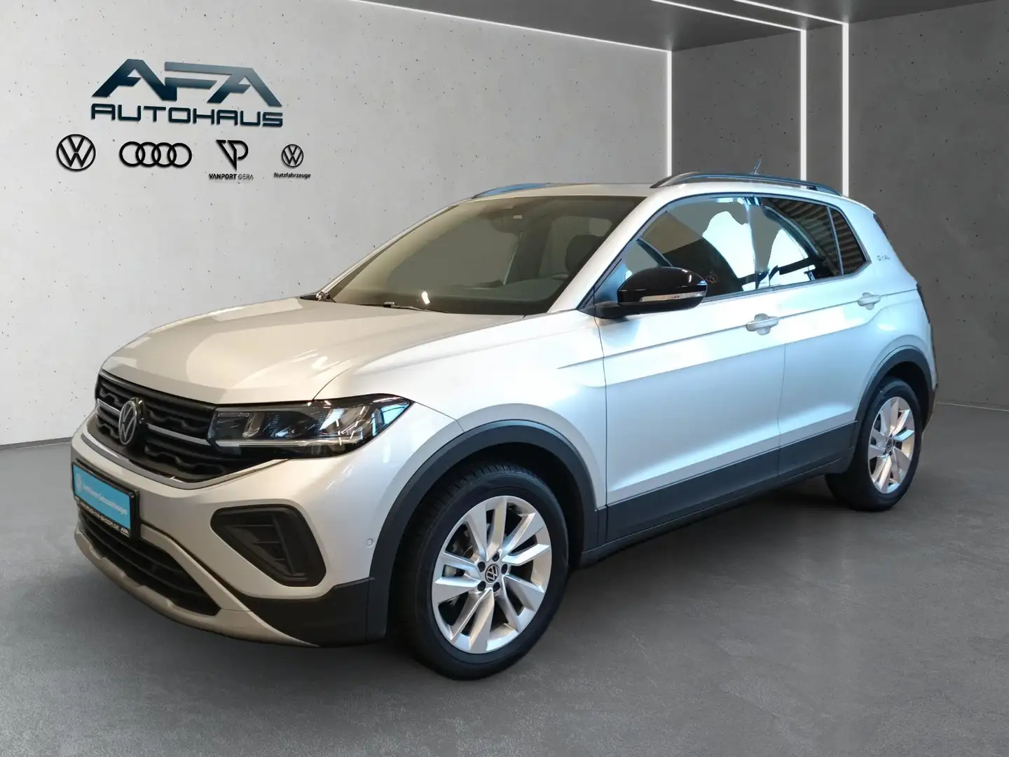 Volkswagen T-Cross 1.0 TSI GOAL DSG AHK*LED*Navi*ACC*App-Co. Silber - 2