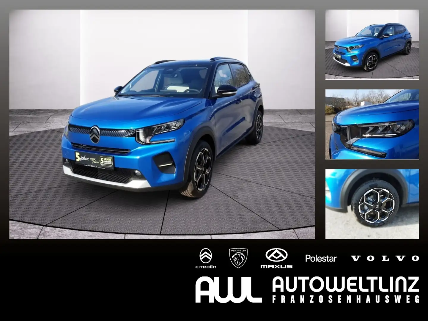 Citroen C3 Turbo 100 PS Max LED+Navi+Kam.+KlimaA Blau - 1