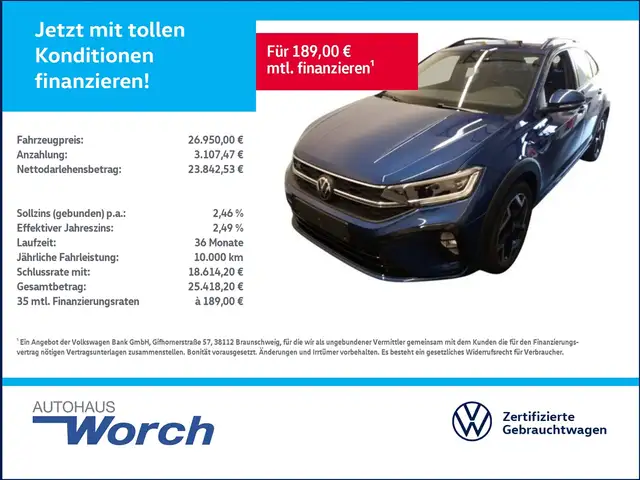 Volkswagen Taigo 1.5 TSI DSG R-Line NAVI+MATRIX+KAMERA