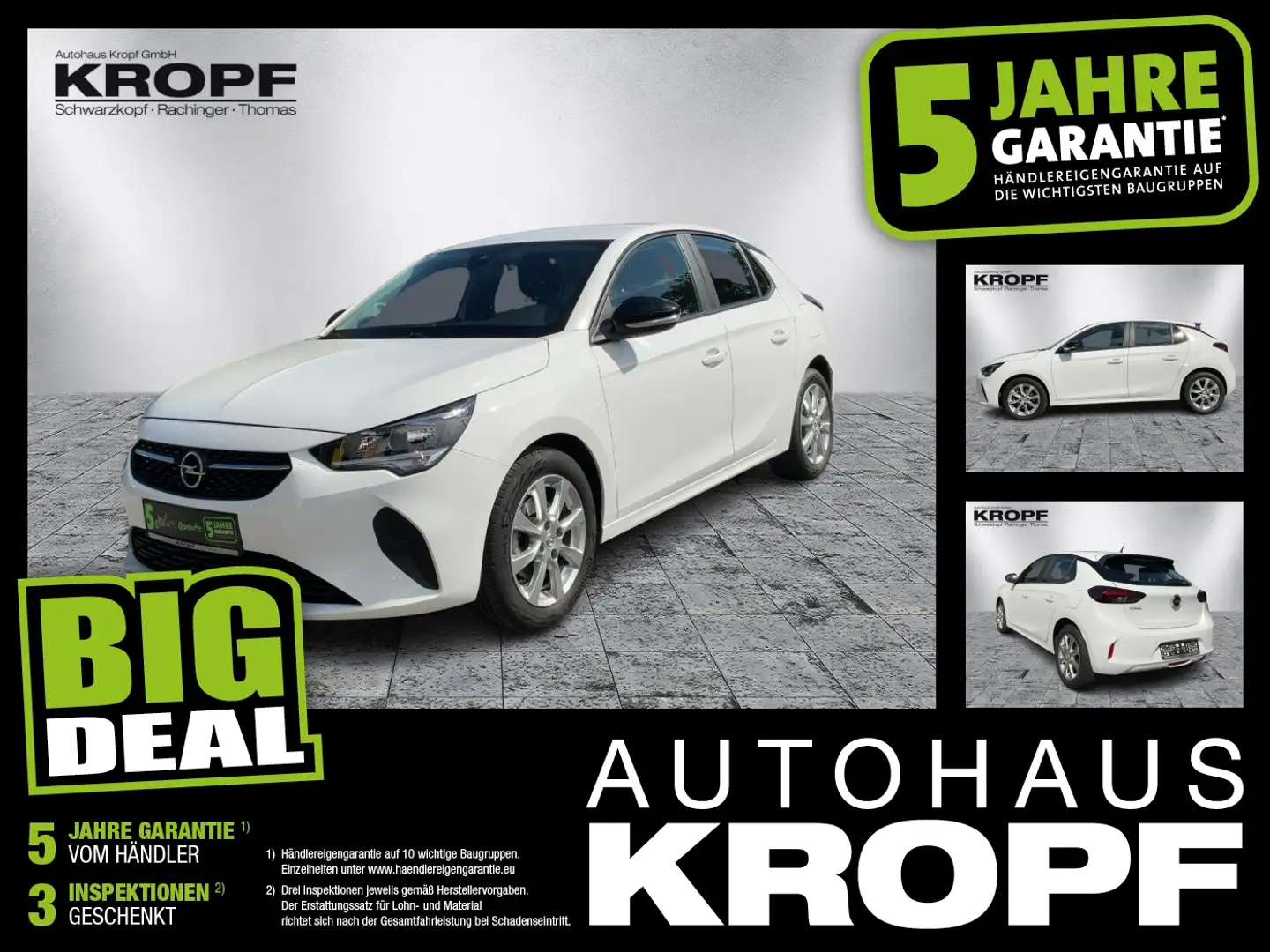 Opel Corsa F 1.2 T Edition FIN ab 2,99% Kam.+LM+PDC Bianco - 1