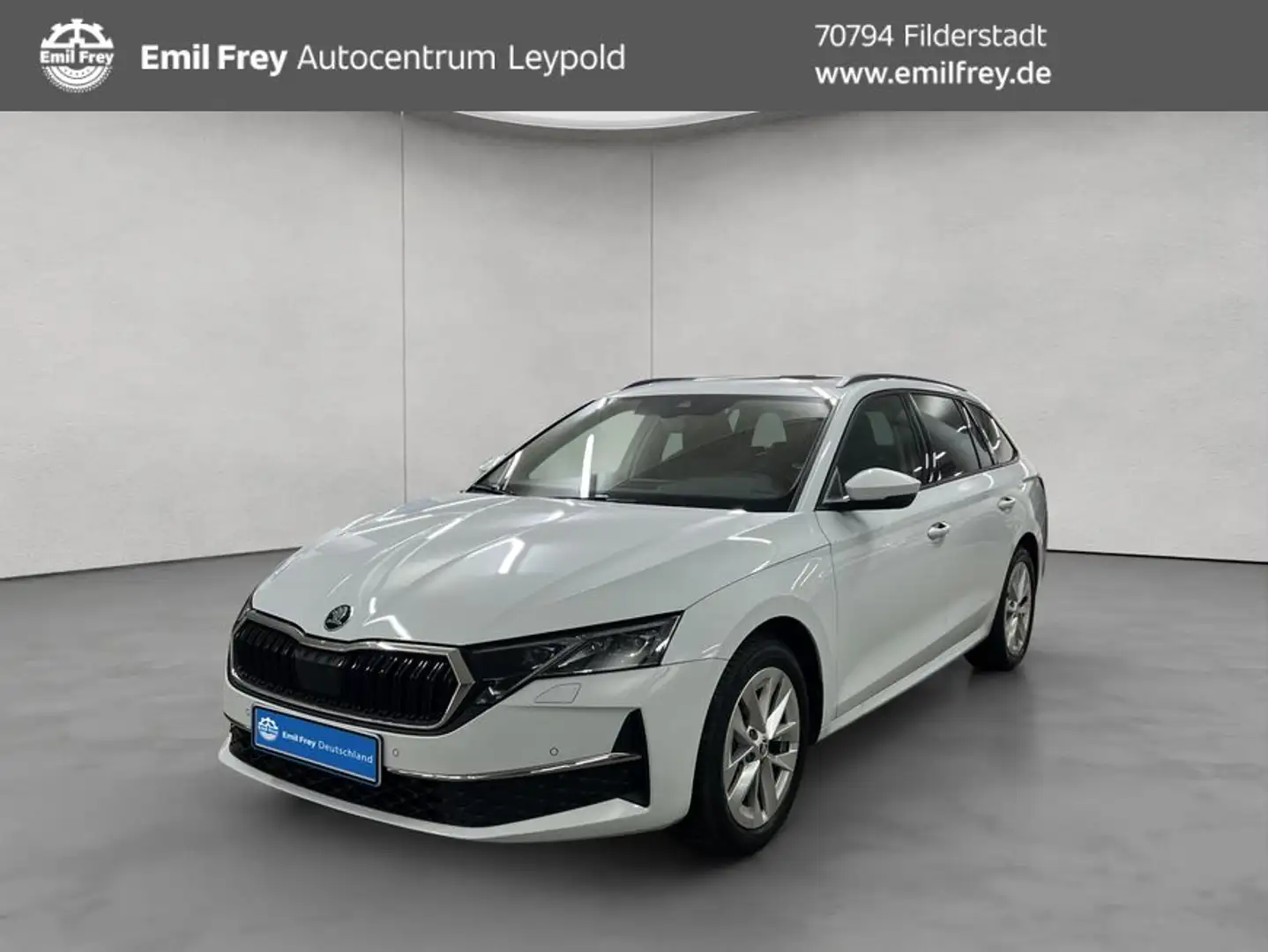 Skoda Octavia Combi 1.5 TSI mHEV DSG AHK Pano Weiß - 1