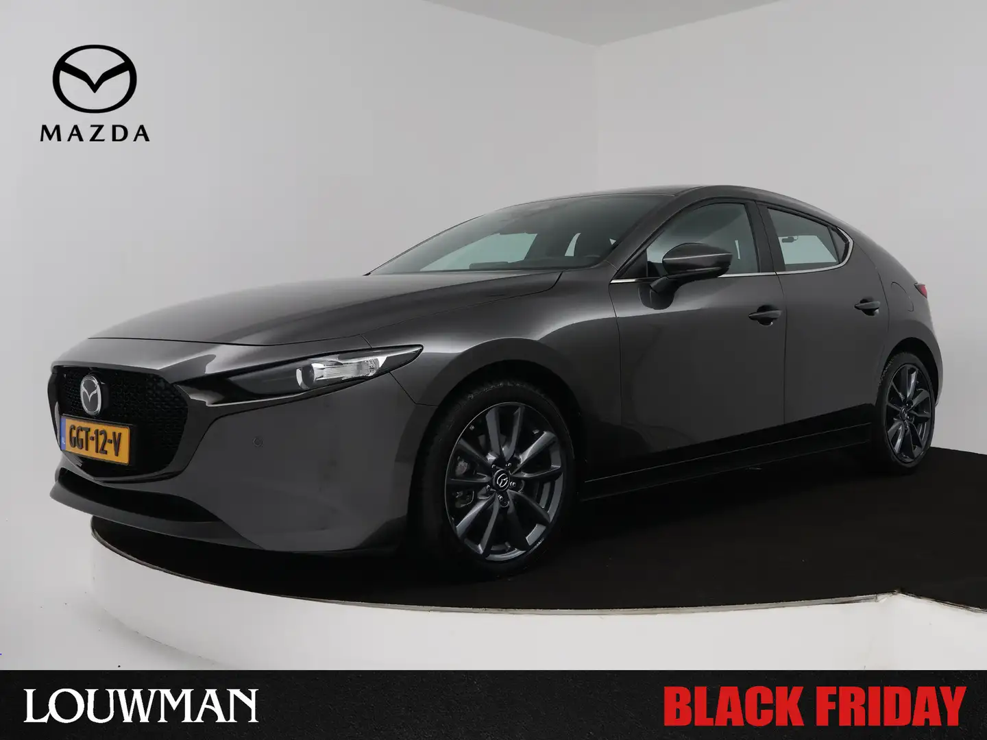 Mazda 3 2.0 e-SkyActiv-X M Hybrid 186 Exclusive-line autom Grijs - 1