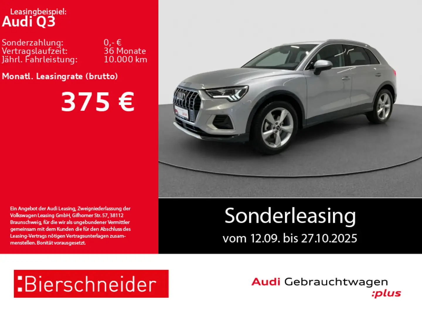 Audi Q3 35 TFSI advanced AHK LED ACC NAVI SHZ Silber - 1