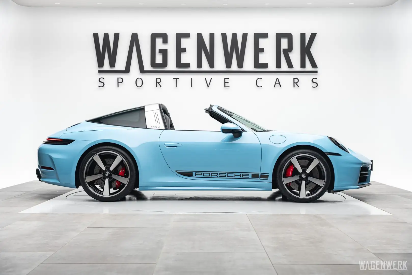 Porsche 911 992.2 TARGA 4S PTS GULFBLAU SPORTDESIGN INNODRIVE Blau - 2
