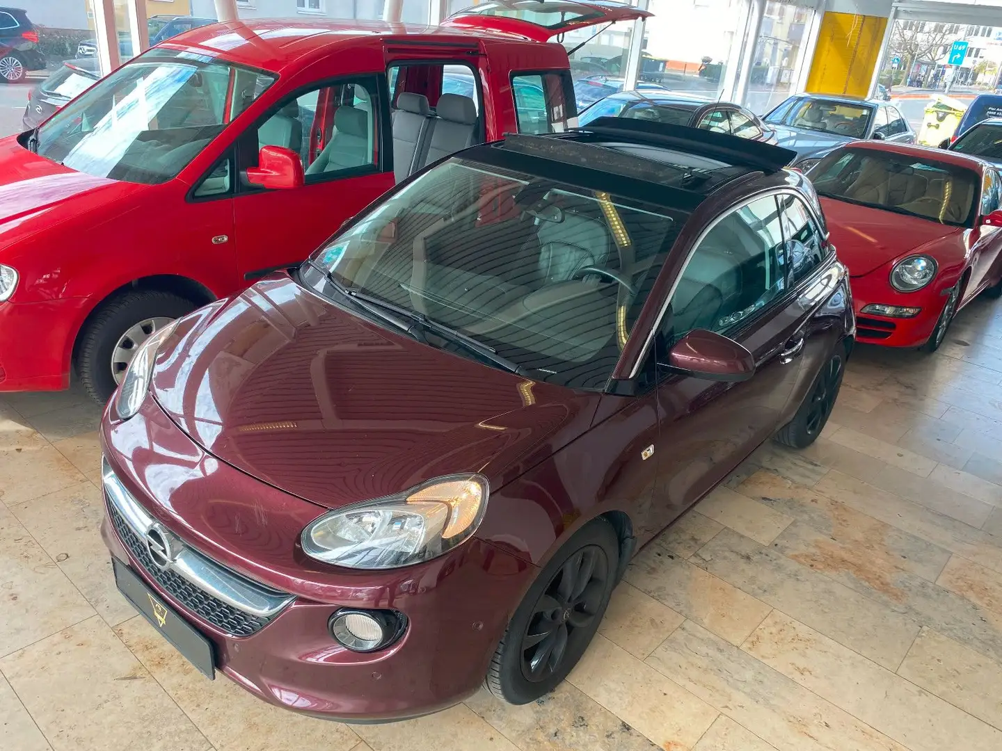Opel Adam Open Air/Autm./1.Hand/S-Heft/Led./PDC/SHZ/ Rojo - 1