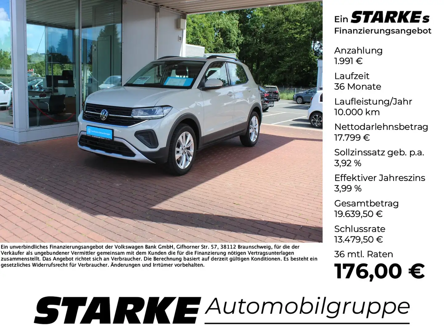 Volkswagen T-Cross 1.0 TSI Life Grau - 1