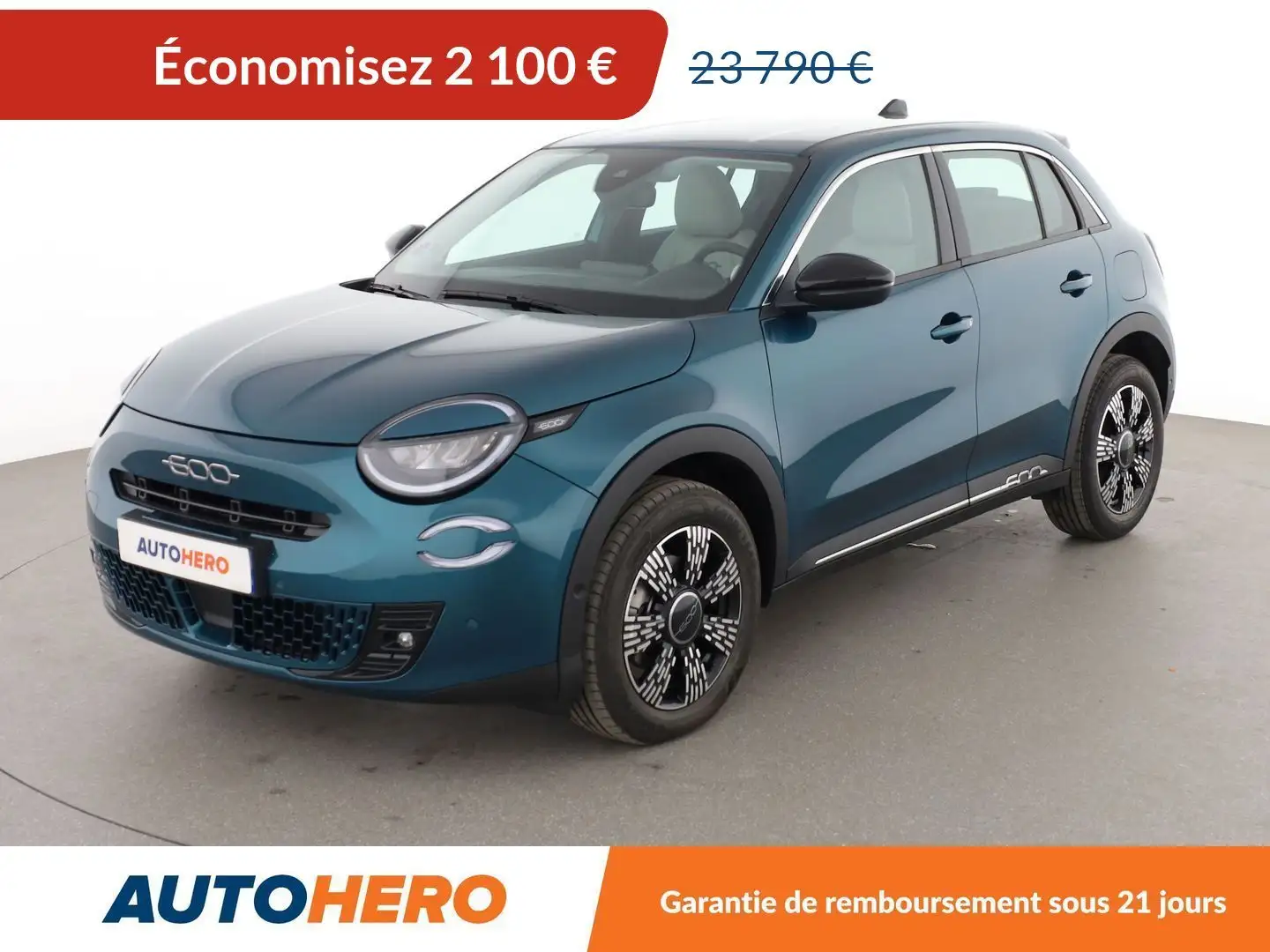 Fiat 600 1.2 Hybrid DCT6 Bleu - 1