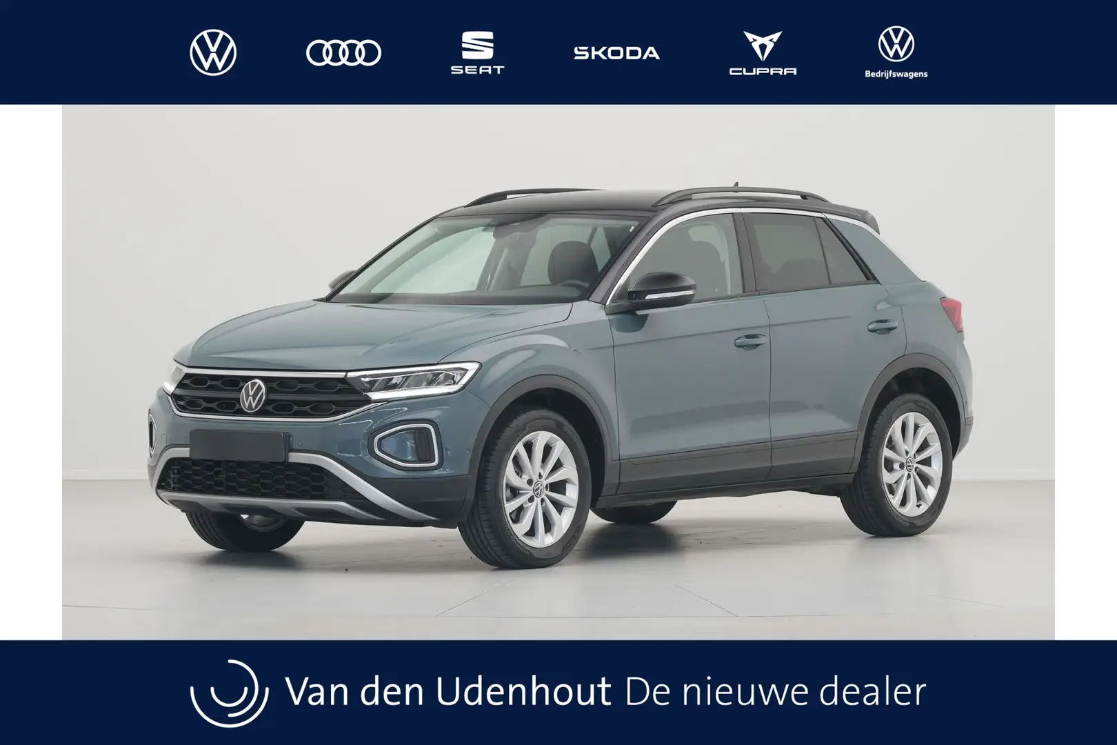 Volkswagen T-Roc 1.0 TSI 110pk Life Navi via App Clima Pdc Lm Velge Groen - 1
