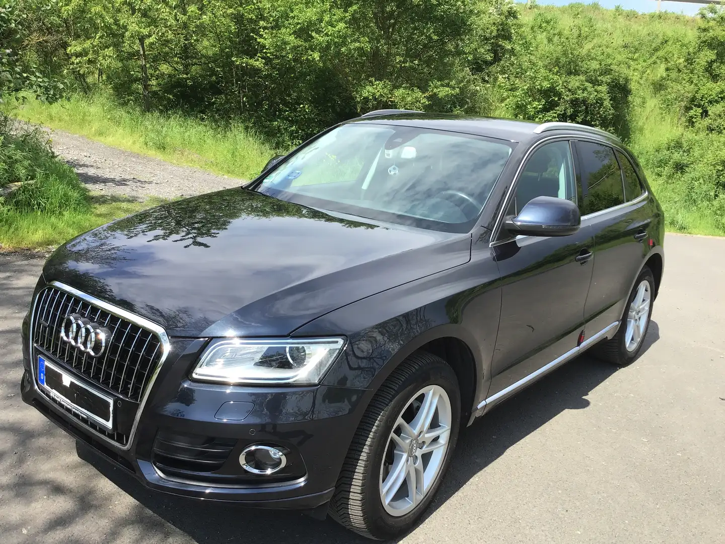 Audi Q5 2.0 TDI quattro S tronic Kamera AHK Navi PDC SHZ Blau - 1