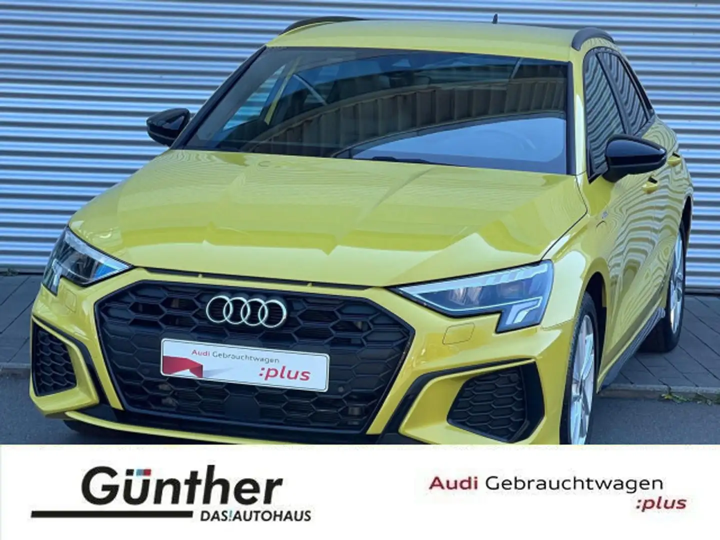 Audi A3 45 TFSIe S LINE+WINTERRÄD+AHK+LEDER Gelb - 1