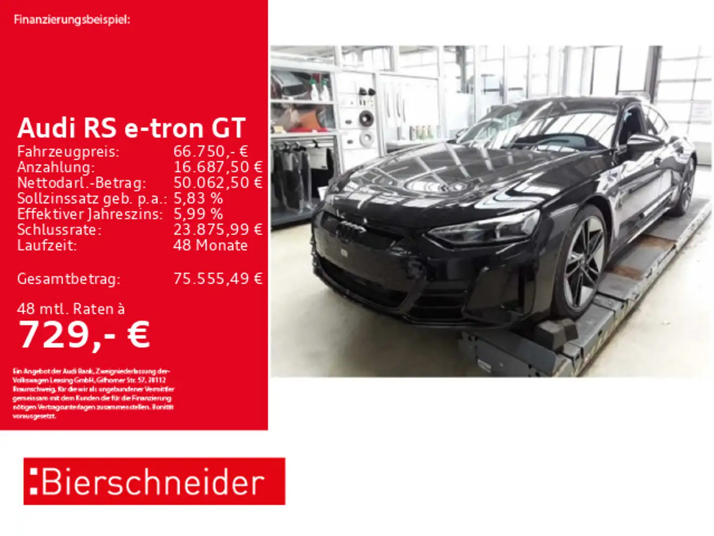 Audi RS e-tron GT 21 LASER PANO HuD 360 Schwarz - 1