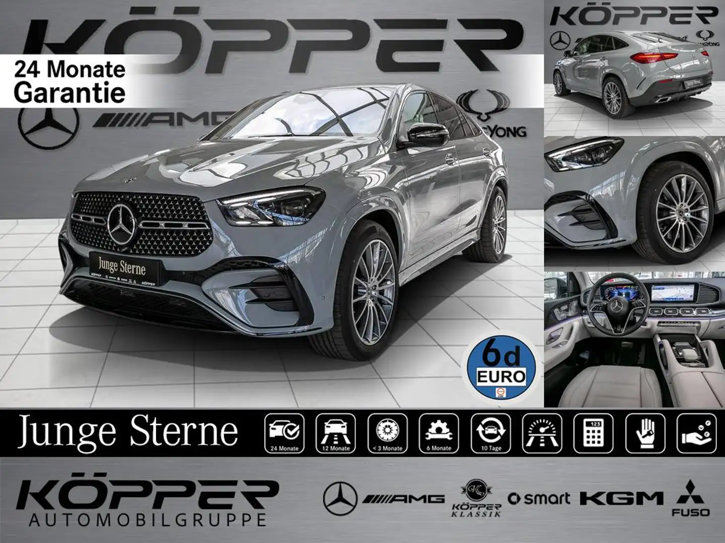 Mercedes-Benz GLE 450 d 4M AMG Advanced PLUS DigiCockpit Leder Gri - 1