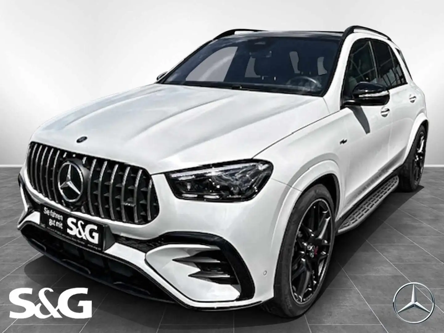 Mercedes-Benz GLE 53 AMG HYBRID 4M+Massage+360°+AHK+HUD+Pano Weiß - 1